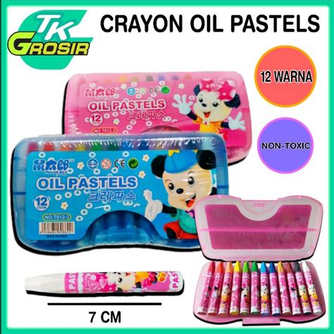 Jual Crayon Oil Pastel Krayon 12 Warna Krayon Oil Pastel Crayon Warna