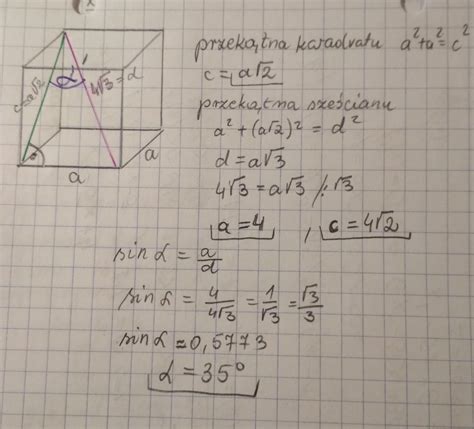 Przekątna sześcianu jest równa 4 pierwiastki z 3 oblicz długość