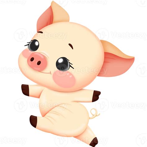 Cute Cartoon Piggy 46795432 Png