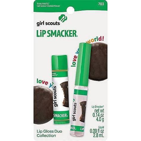 Girl Scout Cookies Thin Mints Lip Smacker Lip Gloss And Lip Balm Duo