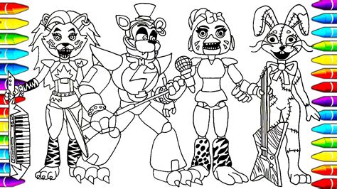 Fnaf Security Breach New Coloring Pages How To Color Five Nights At