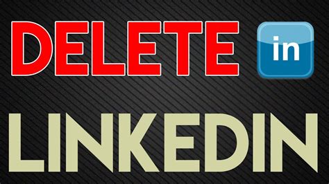 How To Delete Linkedin Account Permanently YouTube