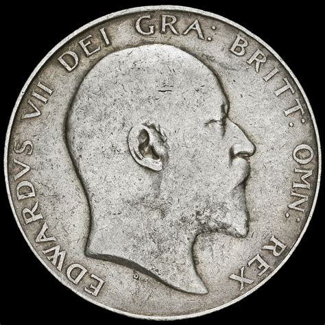 1910 Edward VII Silver Half Crown GF