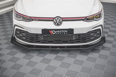 Racing Durability Front Splitter Flaps Volkswagen Golf 8 GTI R Line