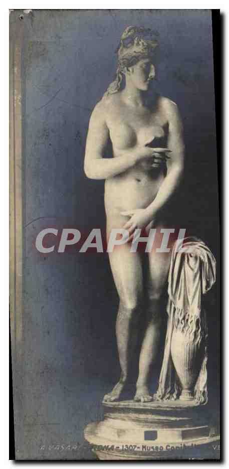 Italie Italia Roma Carte Postale Ancienne Museo Venere Femme Nue