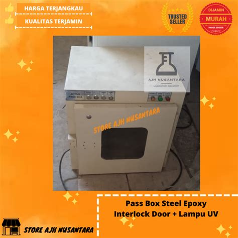 Jual ECO Pass Box Steel Epoxy Interlock Door Lampu UV Berbagai