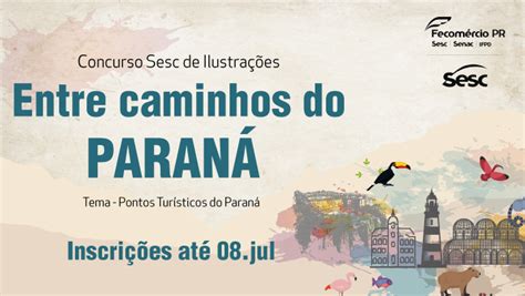 Pontos turísticos do Paraná são tema de seleção de desenhos do Sesc PR