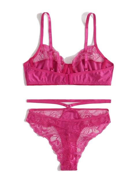 Is That The New Contrast Lace Lingerie Set Romwe Usa