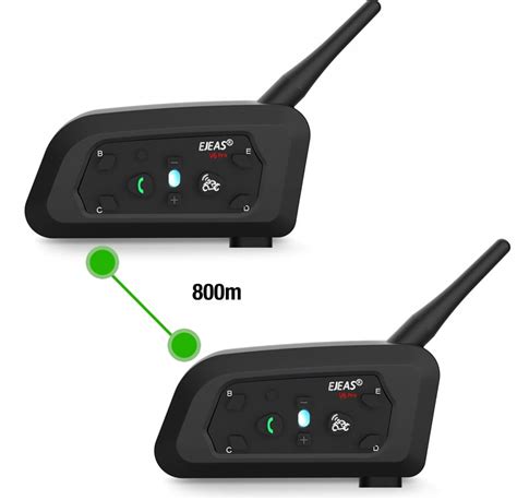 Interkom Motocyklowy Intercom Bluetooth 5 1 USB C Ejeas V6 Pro