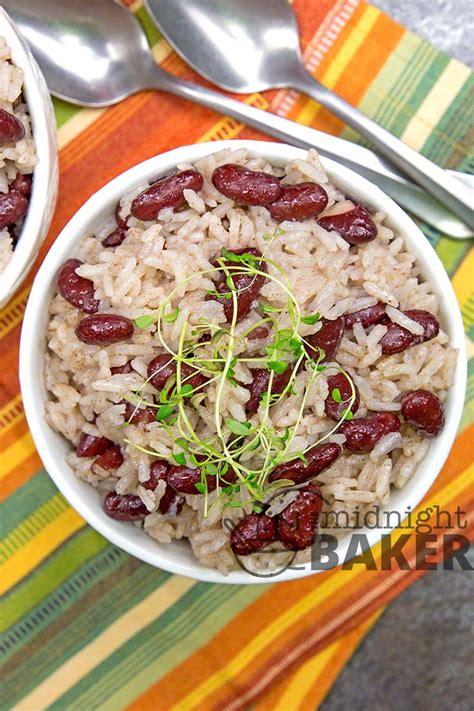 Jamaican Coconut Rice - The Midnight Baker - Budget Meal