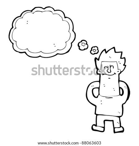 Man Dreaming Cartoon Stock Vector Illustration 88063603 : Shutterstock