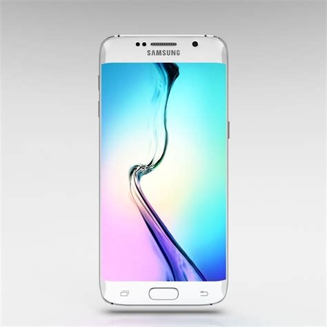 Samsung Galaxy S6 Edge Plus White Pearl 3D Model OBJ FBX STL BLEND DAE