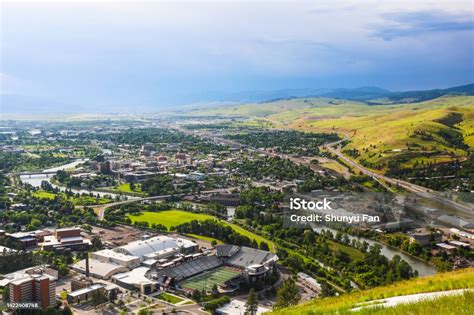 Missoula From Mount Sentinel Montana Stock Photo Download Image Now