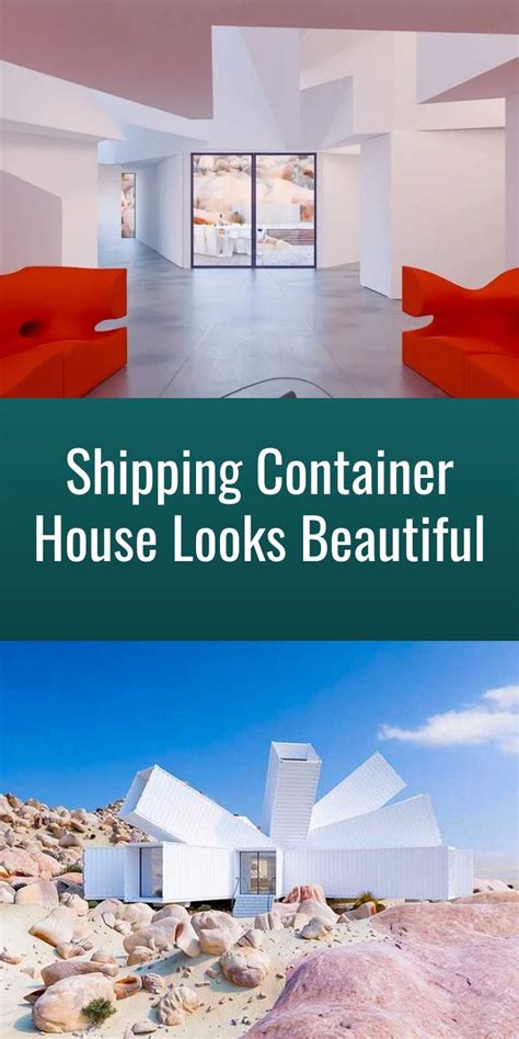 Shipping container house looks exquisite from the outside and the ...