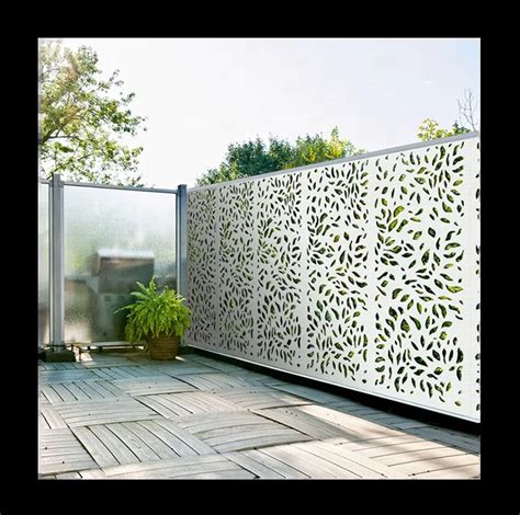 Customized Laser Cut Metal Garden Screen Decorative Wall Panel Swimming