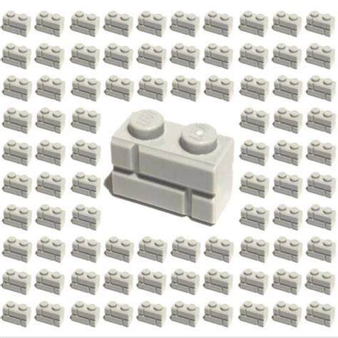 X New Lego X Light Bluish Gray Modified Masonry Profile Bricks