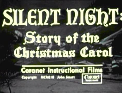 Silent Night The Story Of The Christmas Carol Short 1953 Imdb