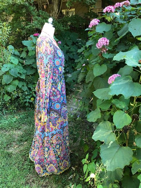 Rare 70 S Maxi Dress Boho Dresses Hippie Dresses Pais Gem