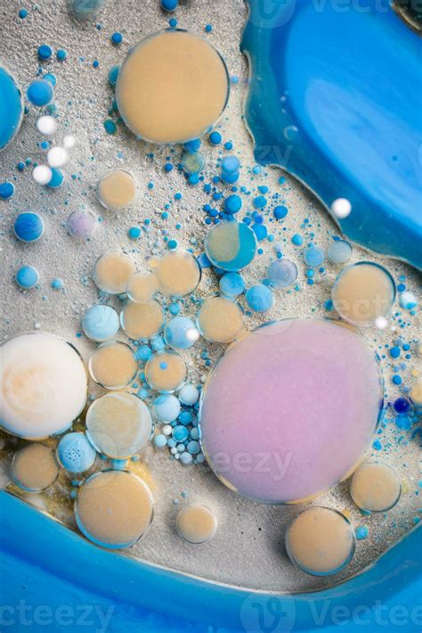 Acrylic Paint Balls Abstract Texture Bright Colors Fluid Flowing