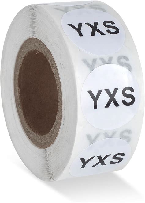 Amazon Pieces Youth Clothing Size Stickers Round Adhesive