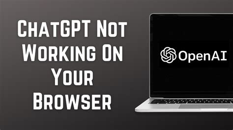 How To Fix ChatGPT Not Working On Your Browser Easy FIX YouTube