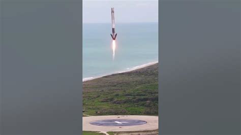 Spacex Cgi Falcon 9 Rocket Lands Itself Youtube