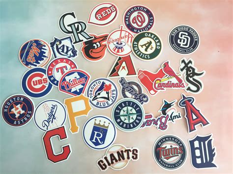 Pcs Baseball Mlb Stickers Packvinyl Stickerslaptop Etsy