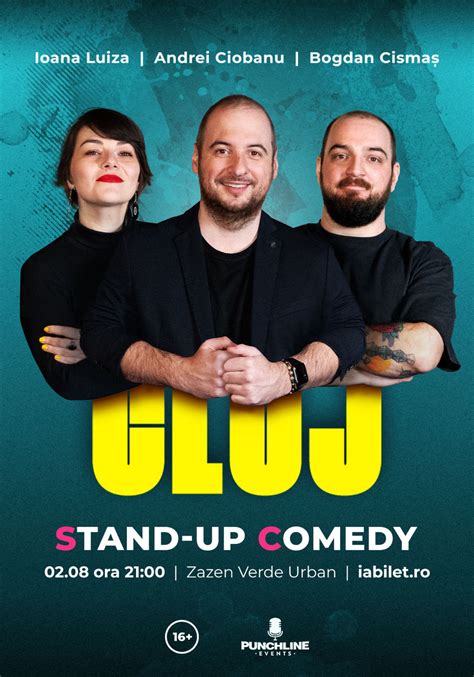 Bilete Cluj Stand Up Comedy Cu Andrei Ciobanu Ioana Luiza I Bogzi