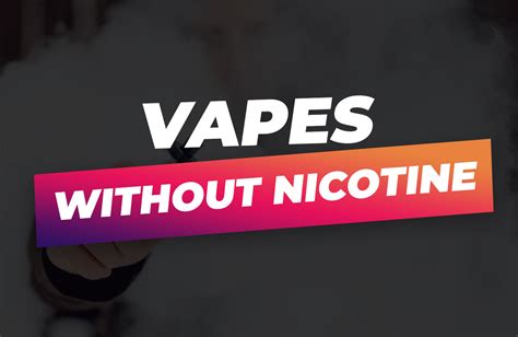 Nicotine Free Vapes