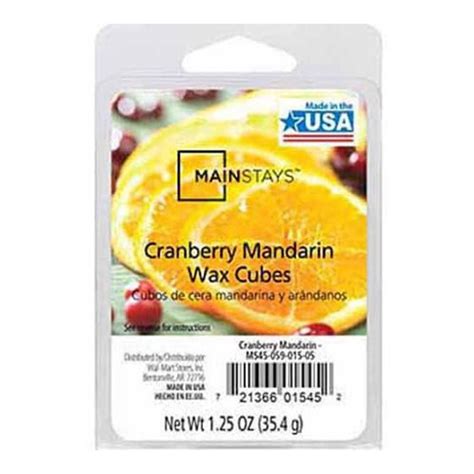 Mainstays Cranberry Mandarin Wax Cube Melts Ms