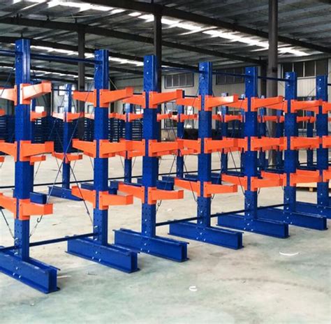 Easy Assemble Heavy Duty Racking System Single Faced Cantilever Pipe