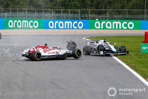 Russell thankful for F1 halo after "scary" Giovinazzi crash