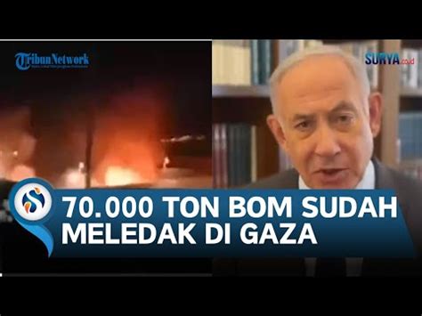 70 000 Ton Bom Telah Dihujankan Oleh Israel Ke Gaza Palestina Dua Kali