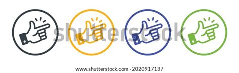 Easy Symbol Snap Finger Icon Vector Stock Vector Royalty Free