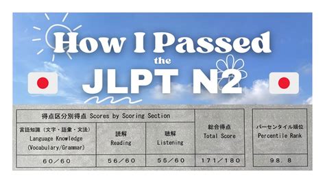 How To Pass The Jlpt N Self Study Tips Youtube