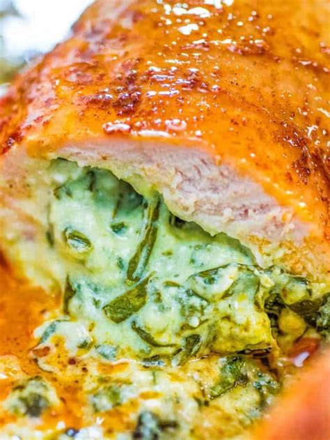 Spinach Stuffed Chicken Breast Cooktoria