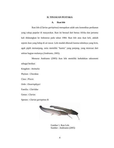 PDF II TINJAUAN PUSTAKA A Ikan Leleeprints Mercubuana Yogya Ac Id