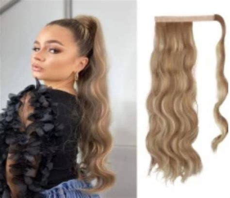 Wrap Around Ponytail Haar Extensions Paardenstaart Extension Licht