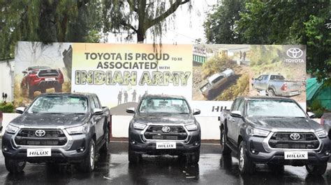 Toyota Hands Over Hilux Pickup To Indian Army Overdrive