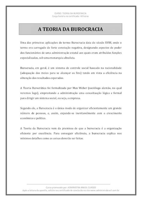 Pdf A Teoria Da Burocracia Pdf Filea Teoria Da Burocracia