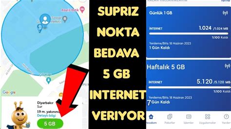 SÜRPRİZ NOKTA 5 GB İNTERNET VERİYOR sürpriz nokta hilesi turkcell