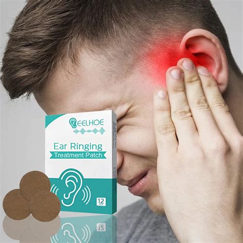 12pcs Box Ear Tinnitus Treatment Patch Herbal Ringing Buzzing Relief Plaster Headache Hearing