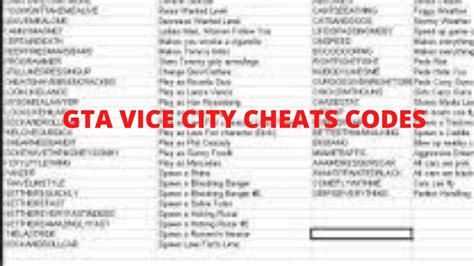 GTA Vice City Top 15 Amazing Cheat Codes YouTube