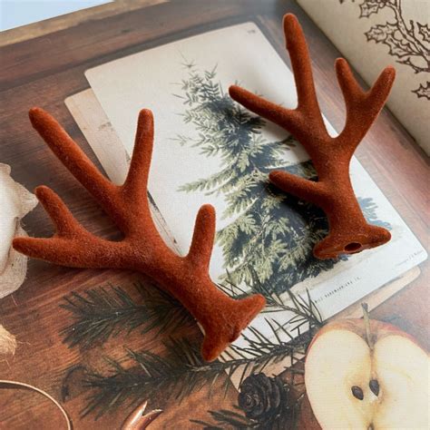 Рожки оленя бархатные 2шт/7см, 7557 купить в интернет-магазине Ярмарка ...