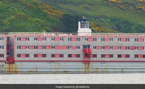 Mega Barge Set To House Hundreds Of Asylum Seekers Arrives In British