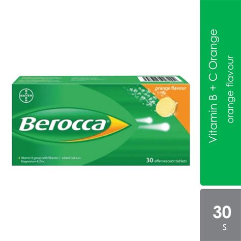 Berocca Effervescent Vitamin C Orange 30s Alpro Pharmacy