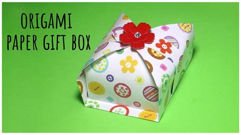 Origami Gift Box | Easy Gift Box Tutorial | Paper Folding Crafts