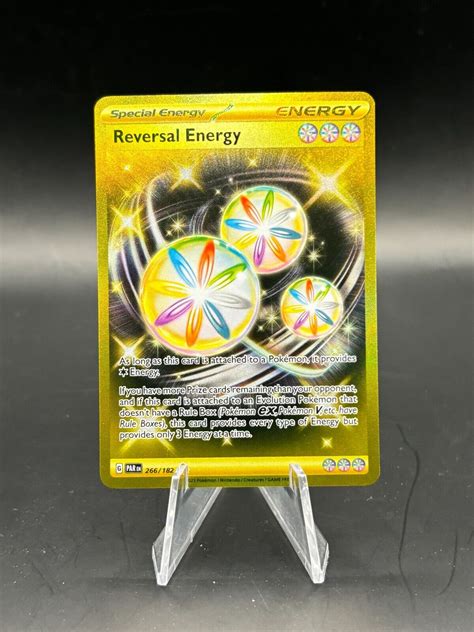 Pokemon TCG Reversal Energy 266 182 Gold Secret Rare NM Condition EBay