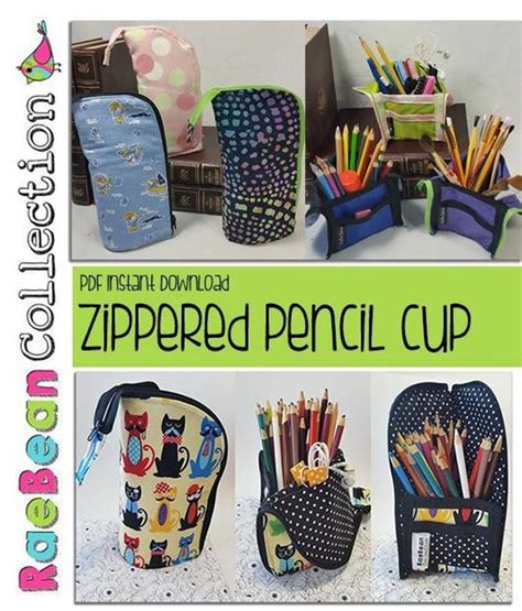 Zipper Pencil Cup Pattern Pencil Case Craftsy Pencil Case Sewing