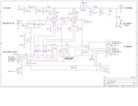 833 Tube Amplifier Schematic 833a Transmitting Tube For Rf A